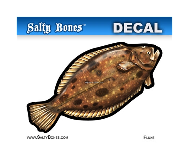 Picture of Salty Bones Profile Mini Decal-Fluke