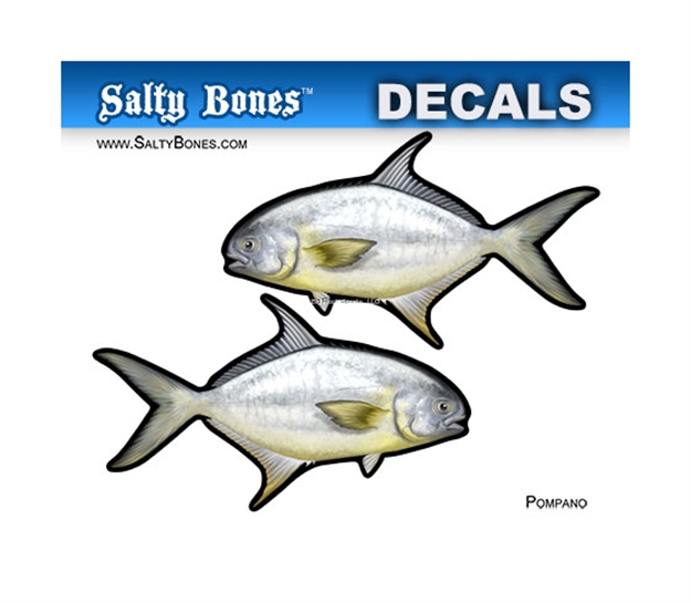 Picture of Salty Bones Profile Mini Decal-Pompano