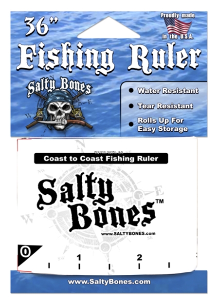 Picture of Salty Bones Roll UP Fishing Ruler Coast TO Coast NO Rules