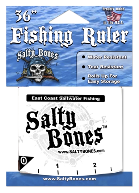 Picture of Salty Bones Roll UP Fishing Ruler East Coast NO Rules