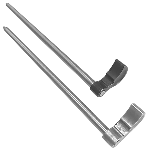 Picture of Samson 04-04088-00 Crescent Ejection Rod Matte Stainless Steel For Ruger Wrangler, New Model Single Six Revolvers