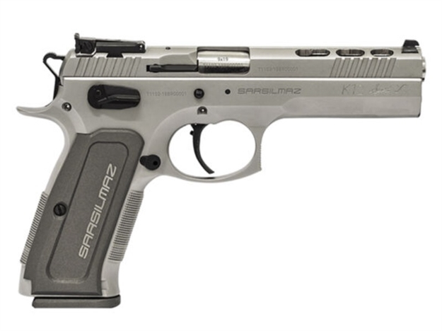 Picture of  Eaa Usa K12stspx K12 Sport X 9Mm Luger 17+1 4.70" Stainless Target Crown Barrel, Matte Stainless Steel Ported/Serrated Slide, Matte Stainless Steel Frame W/Beavertail, Gray Polymer Grip, Right Hand 850020252015
