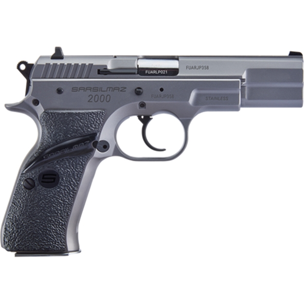 Picture of  Eaa Usa 2000St 2000  9Mm Luger Caliber With 4.50" Barrel, 17+1 Capacity, Overall Stainless Finish Steel, Beavertail Frame, Serrated Slide & Polymer Grip