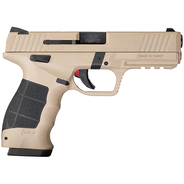 Picture of Sar Usa Sar9 Semi Auto Pistol, 9Mm, 4.4" Bbl, Cerakote Safari, 2-17 RD CM9BL10