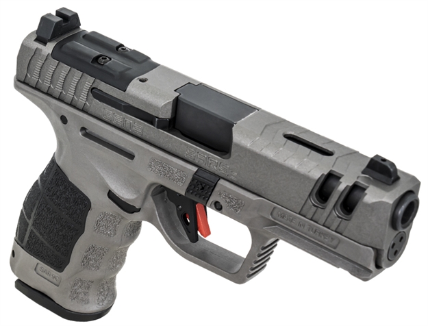 Picture of Eaa Usa Eaa9cg3pt Eaa9 C Gen3 Compact Frame 9Mm Luger 15+1 4" Black Steel Barrel, Platinum Gray Steel Slide, Platinum Gray Polymer Frame W/Picatinny Rail, Black Interchangeable Backstrap Grip SAR9CG3PT