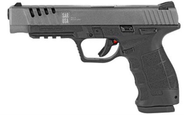 Picture of  Sar Usa Sar9sptpt Sar9 Sport Platinum 9Mm Luger 5.20" 17+1 Platinum Cerakoted Ported Steel Slide Black Polymer Frame Forged Steel Barrel 850020252169