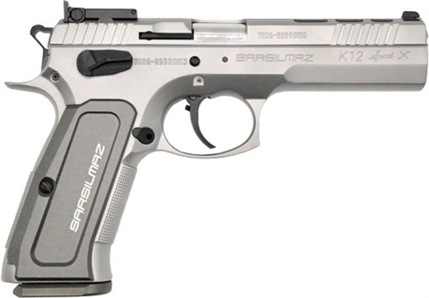 Picture of  Eaa Usa K12stspx K12 Sport X 9Mm Luger 17+1 4.70" Stainless Target Crown Barrel, Matte Stainless Steel Ported/Serrated Slide, Matte Stainless Steel Frame W/Beavertail, Gray Polymer Grip, Right Hand 850020252015