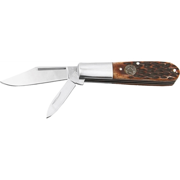 Picture of Sarge Knives 2 Bld Barlow 3 3/8 Brn Jigged