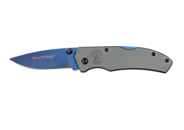 Picture of Sarge Knives Blue Electro LK Back Folder SK-301BL 805319496830
