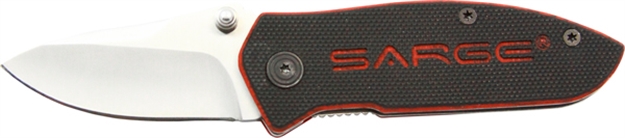 Picture of Sarge Knives G10 Fld 3 1/4" Red Underlay