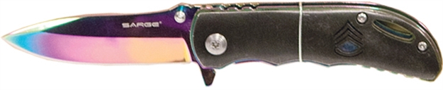 Picture of Sarge Knives Joker 2.75" Rbow Blk Hndl Sao