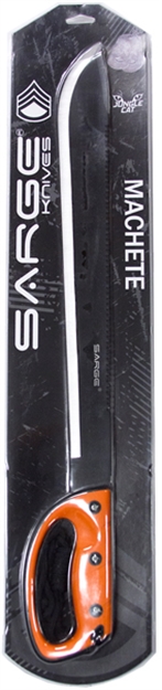 Picture of Sarge Knives Machete 18" Bld Blk/Org Hndl SK-950C 805319316466