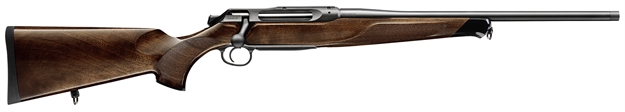 Picture of  Sauer 80117093 505 Lux Full Size 243 Win 5+1 22" Matte Blued Threaded Barrel, Matte Blued Saddle Mount Steel Receiver, Grade 2 Wood Fixed Stock