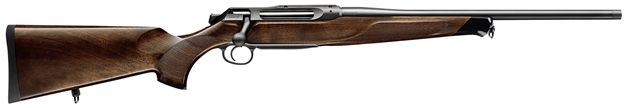 Picture of  Sauer 80117661 505 Lux Full Size 375 H&H Mag 2+1 24" Matte Blued Steel Barrel, Matte Blued Saddle Mount Steel Receiver, Grade 5 Wood Fixed Stock