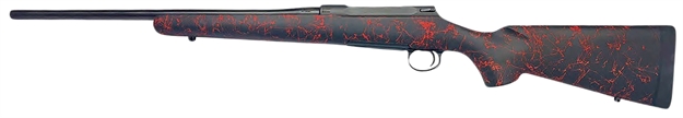 Picture of  Sauer 80118089 100 Classic XT Sports South Exclusive Full Size 243 Win 5+1 22" Matte Blued Steel Barrel & Drilled & Tapped Receiver, Black/Red Webbing HS Precision Synthetic Stock
