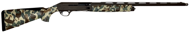 Picture of  Sauer Sasa1230cbfbos Sl-5 Waterfowl 12 Gauge 3.5" 3+1 28", Brown Cerakote Barrel/Rec, Fred Bear Old School Camo Furniture, Lpa Front Sight, 5 Ext. Chokes Included