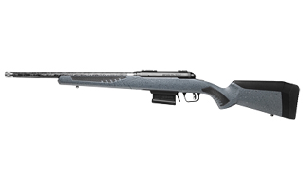 Picture of  Savage Arms 57933 110 Carbon Predator 22-250 Rem 22" Proof Research Carbon Fiber Barrel, Granite Stock With Black Rubber Cheek Piece & Grips