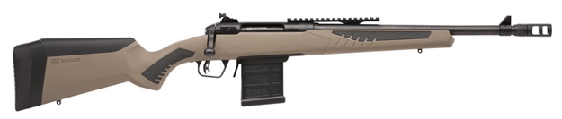 Picture of Savage 110 Scout Bolt Action Rifle, 308 Win, 16.5" Bld Bbl W/ Muzz Brake, Peep Sights, Accustock W/Accufit, Accutrigg, 10Rnd Dbm 57026 011356570260