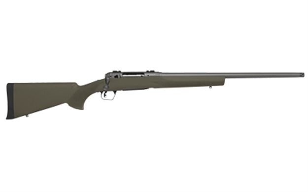 Picture of  Savage Arms 58039 110 Trail Hunter 6.5 Prc 2+1 24" Threaded/Medium Heavy Profile, Tungsten Gray Cerakote Barrel/Rec, OD Green Hogue Overmold Stock, Adj. Accutrigger, Weaver Base