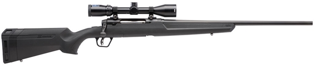 Picture of  Savage Arms 57092 Axis II XP Full Size 243 Win 4+1 22" Matte Black Button-Rifled Barrel, Matte Black Carbon Steel Receiver, Matte Black Synthetic Stock, Bushnell Banner 3-9X40mm, Right Hand