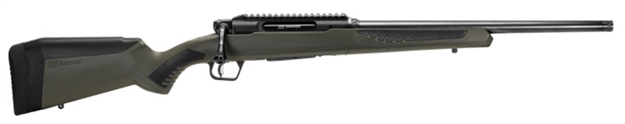 Picture of  Savage Arms 57654 Impulse Hog Hunter 6.5 Creedmoor 4+1 Matte Black 20" Threaded Barrel/Rec, Matte OD Green Fixed Accustock With Accufit, Includes Detachable Box Mag