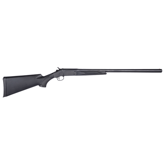 Picture of  Stevens 19201 301  Full Size 410 Gauge Break Open 3" 1Rd 26" Matte Black Single Shot Barrel, Matte Black Carbon Steel Receiver, Fixed Matte Black Synthetic Stock, Ambidextrous 011356192011
