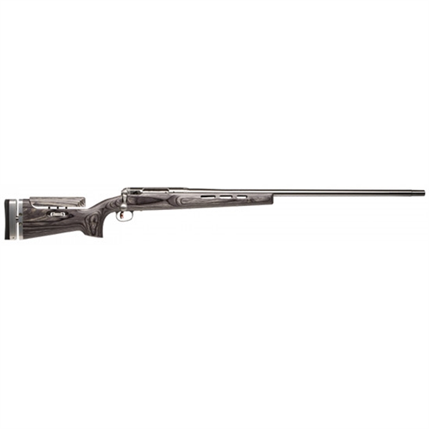 Picture of  Savage Arms 18532 12 Palma 308 Win Caliber With 1Rd Capacity, 30" 1:13" Twist Barrel, Matte Stainless Metal Finish, Gray Adjustable Laminate Stock & Target Accutrigger Right Hand (Full Size) 011356185327