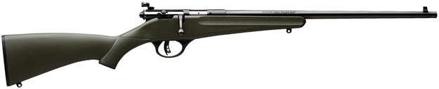 Picture of  Savage Arms 13790 Rascal  Youth 22 LR 1Rd 16.13" Matte Black Sporter Barrel, Matte Black Carbon Steel Receiver, Green Fixed Synthetic Stock, Right Hand 062654137907