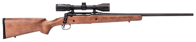 Picture of  Savage Arms 22549 Axis II XP 223 Rem 4+1 22", Matte Black Barrel/Rec, Hardwood Stock, Includes Bushnell 3-9X40mm Scope 011356225498