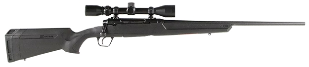Picture of  Savage Arms 32010 Axis XP Combo 270 Win 4+1 22" Matte Black Button Rifled Barrel, Matte Black Drilled & Tapped Carbon Steel Receiver, Fixed Sporter Black Synthetic Stock, Weaver 3-9X40mm, Right Hand 011356320100