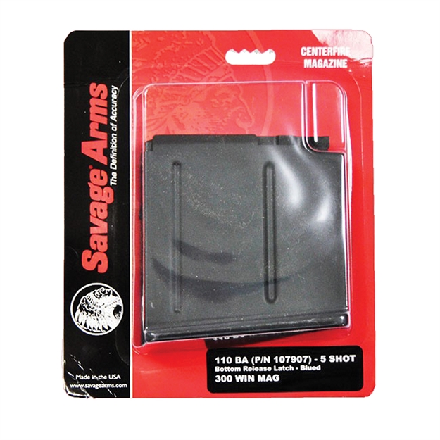 Picture of  Savage Arms 55190 110Ba  5Rd 338 Lapua Mag Fits Savage 110Ba/110Ba/110/111 Long Range Hunter Blued Steel 011356551900