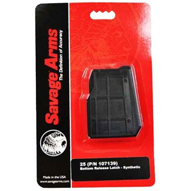 Picture of Savage Magazine Model 25 22 Hornet 4Rd Synthetic Matte 55222 011356552228