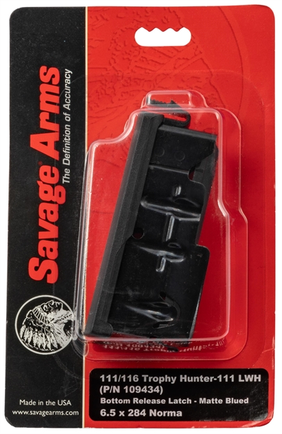 Picture of  Savage 55234 Oem  6.5X284 Norma Savage Axis, 10, 110, 11, 16 4Rd Blued Detachable 011356552341