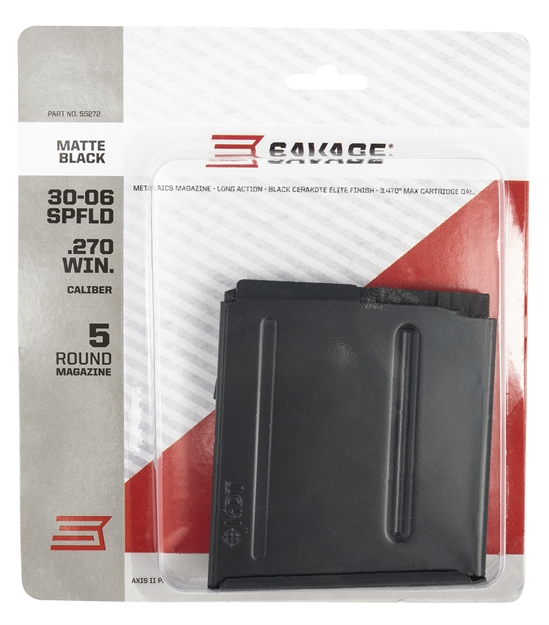 Picture of  Savage Arms 55272 Savage  5Rd 270 Win/30-06 Springfield Fits Axis II Precision Matte Black Steel 011356552723