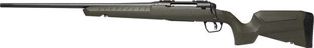 Picture of  Savage Arms 32127 Axis 2 Compact 223 Rem 4+1 20" Matte Black Heavy Sporter Barrel, Matte Black Drilled & Tapped Carbon Steel Receiver, Fixed Green Synthetic Stock Left Hand