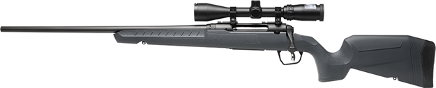 Picture of  Savage Arms 32205 Axis 2 XP Combo Full Size 22-250 Rem 4+1 22" Black Sporter Barrel, Black Carbon Steel Receiver Drilled & Tapped, Gray Fixed Synthetic Stock, Weaver 3-9X40mm Scope, Left Hand 011356322050