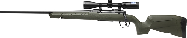 Picture of  Savage Arms 32188 Axis 2 XP Combo Full Size 350 Legend 4+1 18" Black Sporter Barrel, Black Carbon Steel Receiver Drilled & Tapped, OD Green Fixed Synthetic Stock, Weaver 3-9X40mm Scope, Left Hand