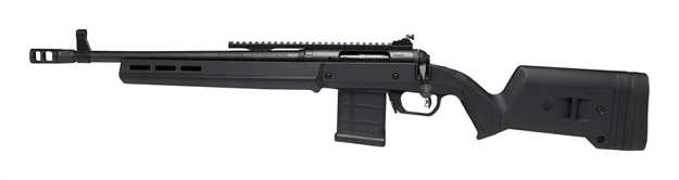 Picture of  Savage Arms 58186 110 Scout Full Size 450 Bushmaster 5+1 16.50" Matte Black Threaded Barrel, Picatinny Rail Carbon Steel Receiver, Black Magpul Hunter Synthetic Stock, Left Hand