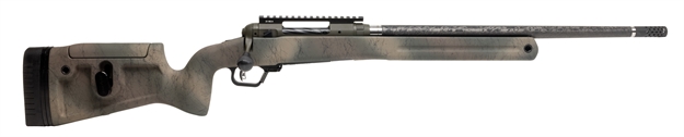 Picture of  Savage Arms 58159 110 Pro Pursuit 28 Nosler 3+1 20" Olive Dark Green Cerakote Earth-Tone Camo/Black Web Right Hand