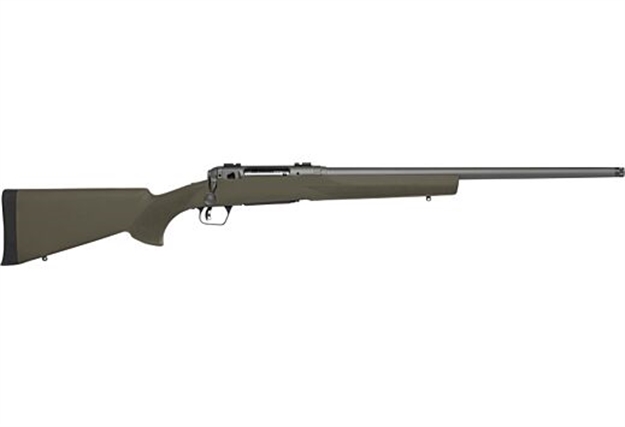 Picture of  Savage Arms 58035 110 Trail Hunter 350 Legend 4+1 18" Threaded/Medium Heavy Profile, Tungsten Gray Cerakote Barrel/Rec, OD Green Hogue Overmold Stock, Adj. Accutrigger, Weaver Base 011356580351