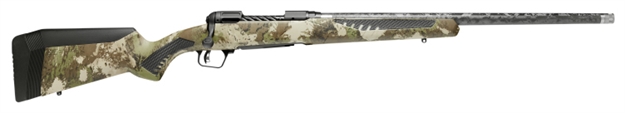 Picture of  Savage Arms 58021 110 Ultralite 30-06 Springfield 4+1 22" Threaded Carbon Fiber Wrapped Barrel, Black Melonite Rec, Woodland Camo Accustock With Accufit