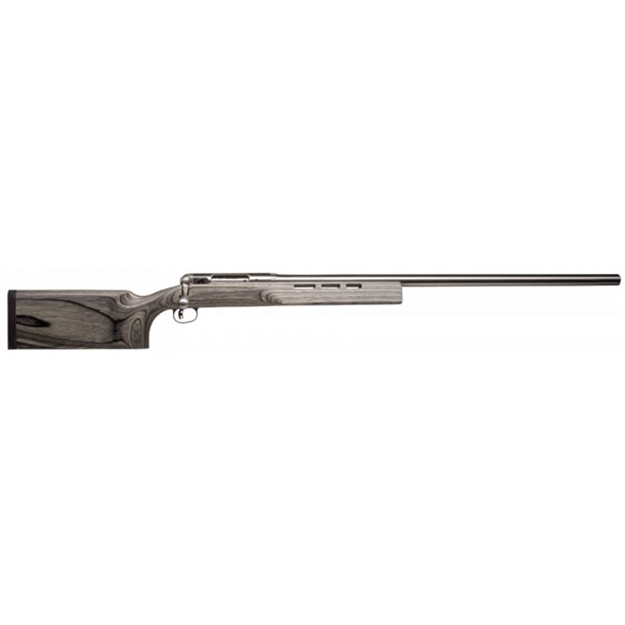 Picture of  Savage Arms 18533 12 F Class Full Size 6Mm BR 1Rd 30" Stainless Heavy Barrel, Matte Stainless Steel Receiver Drilled & Tapped, Satin Gray Fixed Laminate Stock, Right Hand 011356185334