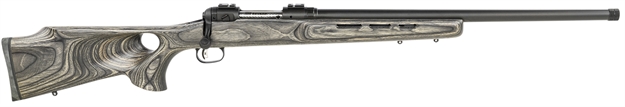 Picture of Savage Arms 18552 110  6.5 Creedmoor 4+1 Cap 22" Heavy Med Contour Barrel With 1:8" Twist Matte Black Rec Gray Laminate Fixed Thumbhole Stock Right Hand (Full Size)