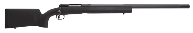 Picture of  Savage Arms 19137 12 Long Range Precision 6.5 Creedmoor Caliber With 4+1 Capacity, 26" Barrel, Matte Black Metal Finish & Matte Black Fixed HS Precision With V-Block Stock Right Hand (Full Size) 011356191373