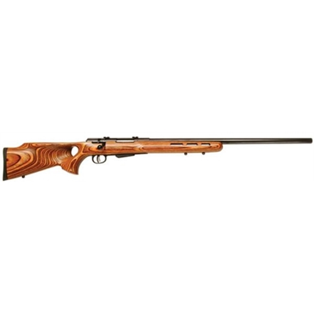 Picture of  Savage Arms 19141 25 Lightweight Varminter-T 22 Hornet 4+1 Cap 24" Matte Black Rec/Barrel Natural Brown Laminate Fixed Thumbhole Stock Right Hand (Full Size) With Detachable Box Magazine 011356191410