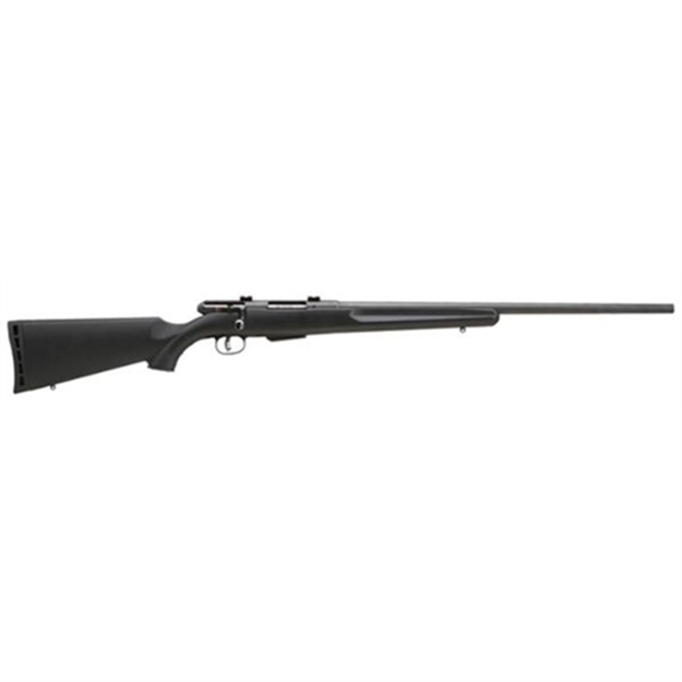 Picture of  Savage Arms 19153 25 Walking Varminter Full Size 22 Hornet 4+1 22" Matte Black Heavy Barrel, Matte Black Carbon Steel Receiver Drilled & Tapped, Matte Black Fixed Varmint Synthetic Stock, Right Hand 011356191533