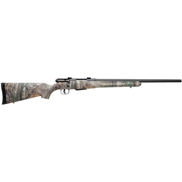 Picture of  Savage Arms 19979 25 Walking Varminter 22 Hornet Caliber With 4+1 Capacity, 22" Barrel, Matte Black Metal Finish & Realtree Max-1 Synthetic Stock Right Hand (Full Size)