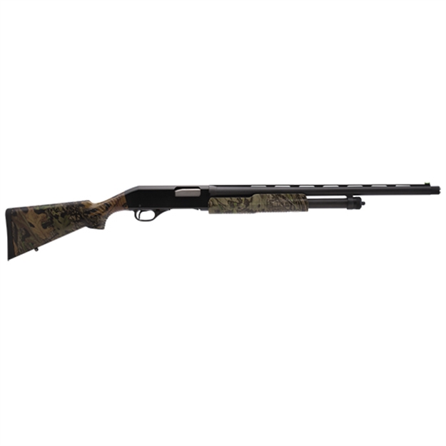 Picture of  Stevens 22562 320 Field 12 Gauge Pump 3" 5+1 28" Matte Black Vent Rib Barrel, Matte Black Aluminum Drilled & Tapped Receiver, Fixed Mossy Oak Shadow Grass Blades Synthetic Stock, Ambidextrous