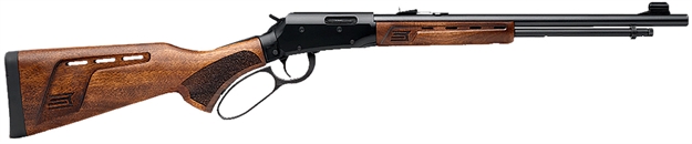 Picture of  Savage Arms 46020 Revel Deluxe Full Size 22 LR 12+1 18" Black Threaded Barrel, Black Drilled & Tapped Aluminum Receiver, Satin Walnut Fixed Stock, Right Hand