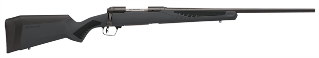 Picture of  Savage Arms 57060 110 Hunter Full Size 22-250 Rem 4+1 22" Matte Black Button-Rifled Barrel, Matte Black Drilled & Tapped Carbon Steel Receiver, Adj Accustock Matte Gray Synthetic Stock, Right Hand